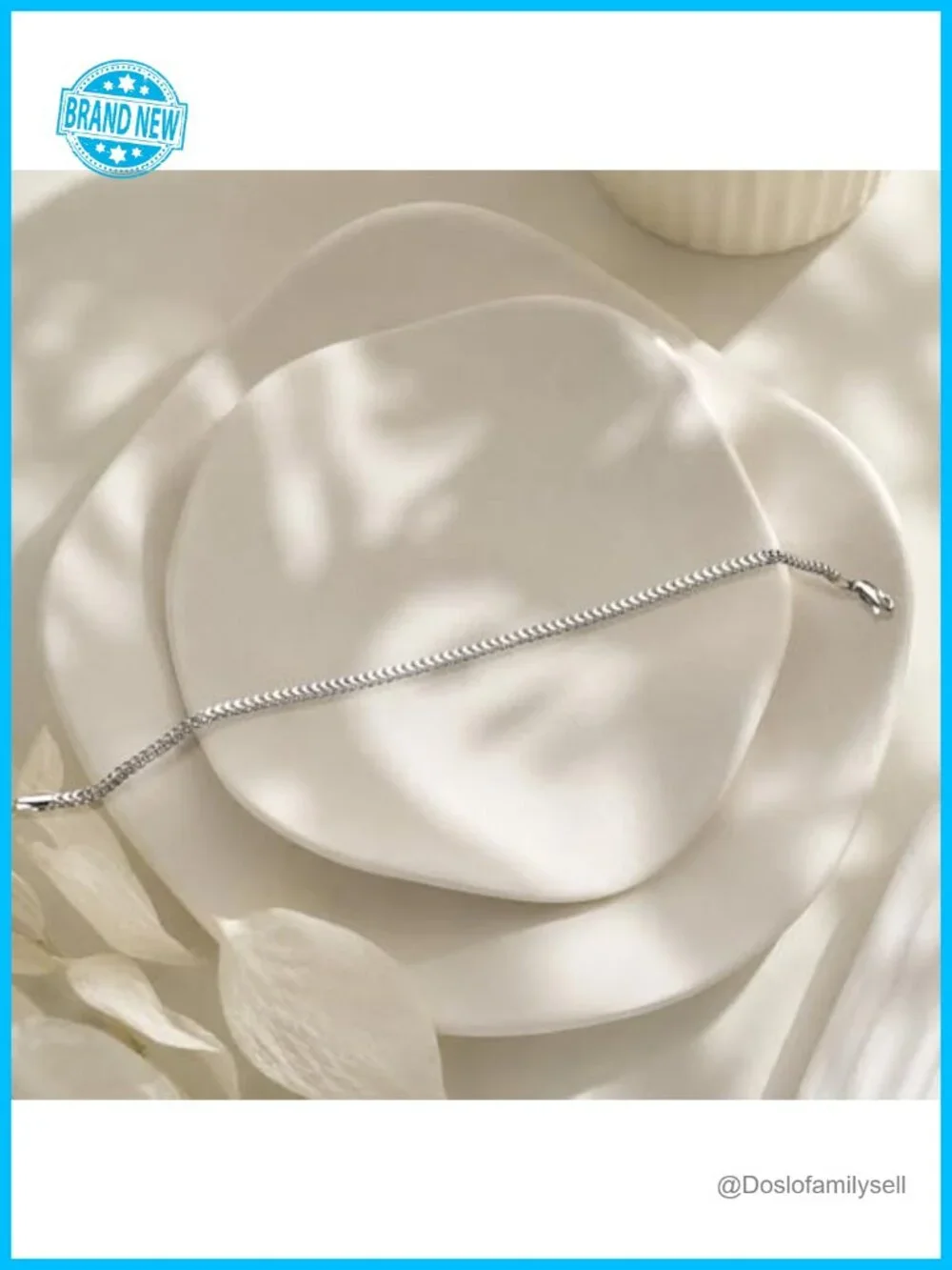 2.5mm Dainty Franco Box Chain Bracelet 925 Sterling Silver Link Bracelet Unisex